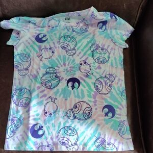 Star Wars Kids Tie-Dye Shirt - Blue, Purple, and White